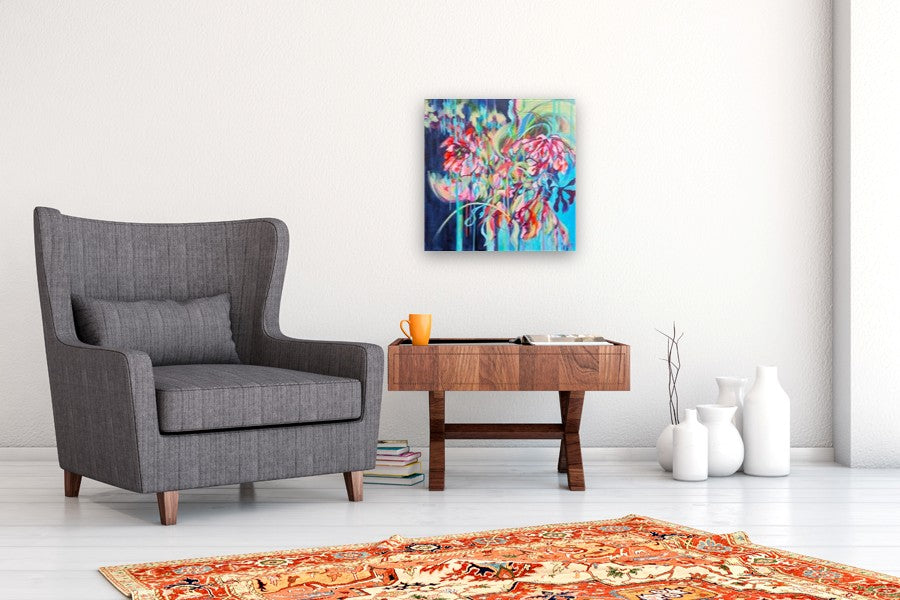 Blooming Fantasy: Seasons by Vera Saiko |  In Room View of Artwork 
