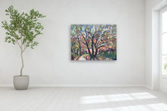 Original art for sale at UGallery.com | Saratoga Live Oaks by James Hartman | $6,125 | oil painting | 48' h x 55' w | thumbnail 5
