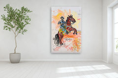 Original art for sale at UGallery.com | The Motion Keeper by Rodion Gilmitdinov | $6,000 | mixed media artwork | 80' h x 51' w | thumbnail 5