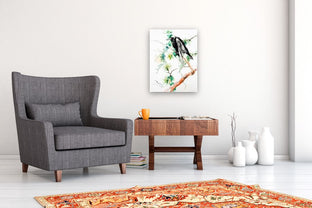 Raven, Moon and Pine Tree by Suren Nersisyan |  In Room View of Artwork 