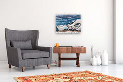 Original art for sale at UGallery.com | Snowy Mesas, WY by Phyllis Anderson | $525 | acrylic painting | 18' h x 24' w | thumbnail 5