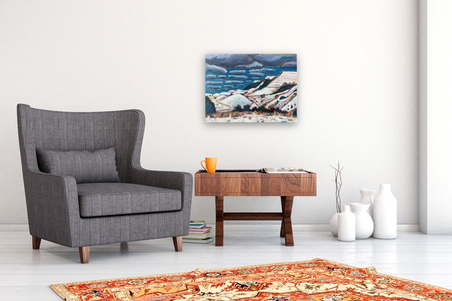 Snowy Mesas, WY by Phyllis Anderson |  In Room View of Artwork 