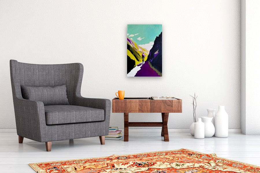 Purple Mountains by Keith Thomson |  In Room View of Artwork 