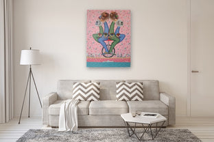 Life in the City by Arvind Kumar Dubey |  In Room View of Artwork 