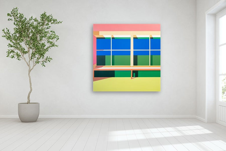 Window14 by Wenjie Jin |  Side View of Artwork 