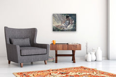 Original art for sale at UGallery.com | The Hammock in Summer by Richard Johnson | $3,600 | oil painting | 18' h x 24' w | thumbnail 5