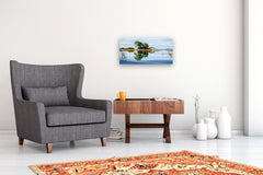 Original art for sale at UGallery.com | Island. Memories of Jiangnan by Guigen Zha | $800 | oil painting | 12' h x 24' w | thumbnail 5