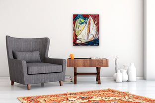 Sail Away II by Sharon Sieben |  In Room View of Artwork 