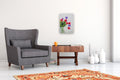 Original art for sale at UGallery.com | Tulips in Frosted Vase by Judy Mudd | $775 | watercolor painting | 19' h x 14' w | thumbnail 5