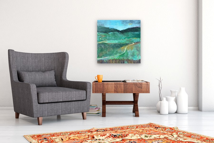 Ranch Road Near Cimarron by Phyllis Anderson |  In Room View of Artwork 