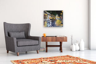 Rainy Evening in San Francisco by Lisa Elley |  In Room View of Artwork 