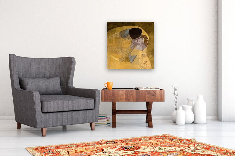 The Kiss by Mandy Main |  In Room View of Artwork 