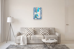 Original art for sale at UGallery.com | Sailboats at Sea by Javier Ortas | $1,900 | watercolor painting | 27.5' h x 19.5' w | thumbnail 5