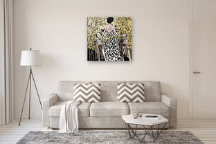 The Golden Path of Best Friends by Mary Pratt |  In Room View of Artwork 