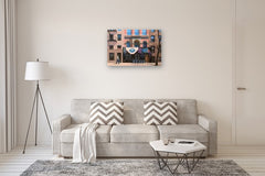 Original art for sale at UGallery.com | On St Marks Place by Nick Savides | $3,700 | oil painting | 24' h x 36' w | thumbnail 5