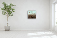 Original art for sale at UGallery.com | Chickadee Haven by Sally Adams | $3,400 | acrylic painting | 59.5' h x 30' w | thumbnail 5