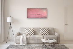 Original art for sale at UGallery.com | Rose Colored Sky by Sally Adams | $3,200 | acrylic painting | 24' h x 48' w | thumbnail 5