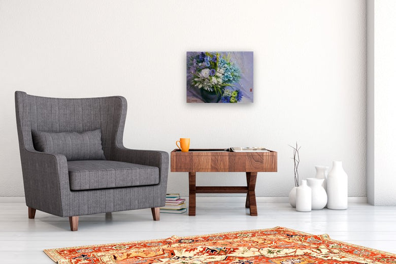 Flowers by Shuxing Fan |  In Room View of Artwork 