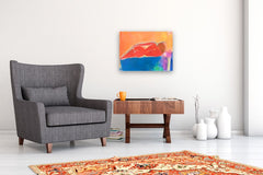 Original art for sale at UGallery.com | Lying 2 by Robin Okun | $800 | acrylic painting | 18' h x 24' w | thumbnail 5