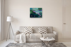 Original art for sale at UGallery.com | Drift by Linda McCord | $1,200 | mixed media artwork | 24' h x 30' w | thumbnail 5