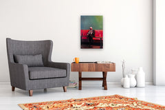 Original art for sale at UGallery.com | Round Two A.M. by Keith Thomson | $2,500 | mixed media artwork | 24' h x 16' w | thumbnail 5