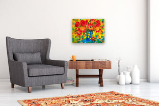 Vibrant Poppies by Yelena Sidorova |  In Room View of Artwork 