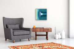 Original art for sale at UGallery.com | Seeking Balance by Heidi Hybl | $850 | oil painting | 18' h x 18' w | thumbnail 5