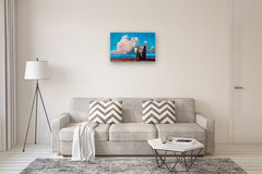 Original art for sale at UGallery.com | Cash Cow by Keith Thomson | $3,975 | oil painting | 20' h x 30' w | thumbnail 5