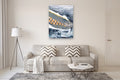 Original art for sale at UGallery.com | The Mountains between Us by Alana Clumeck | $2,500 | mixed media artwork | 48' h x 36' w | thumbnail 5
