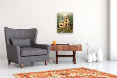 Original art for sale at UGallery.com | Memories in Patina by Art Clark | $750 | acrylic painting | 20' h x 16' w | thumbnail 5
