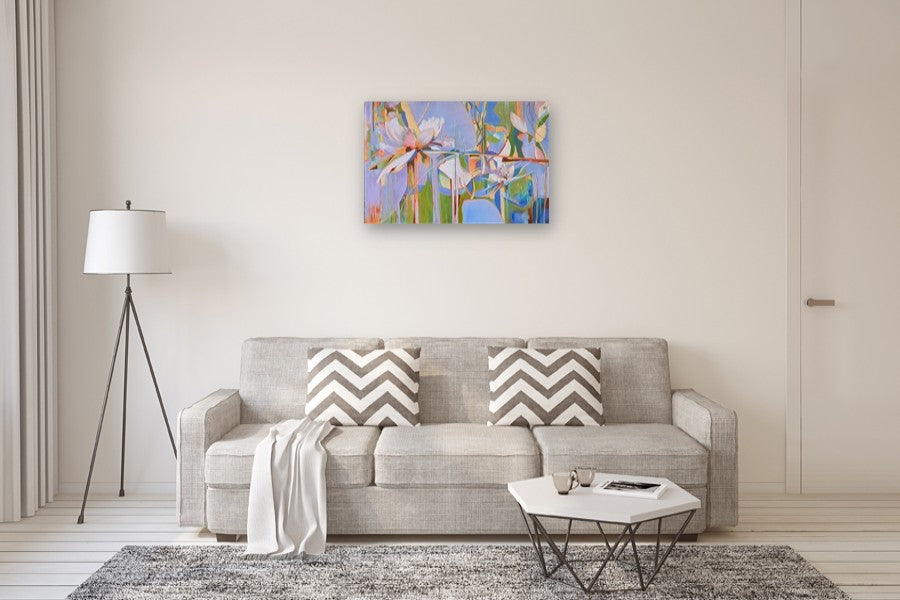 Standing Up: Northern Orchids 3 by Vera Saiko |  In Room View of Artwork 
