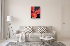 Original art for sale at UGallery.com | Surface Tension by Linda McCord | $1,450 | mixed media artwork | 30' h x 24' w | thumbnail 5