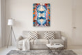 Original art for sale at UGallery.com | Two of Cups I by Rachel Srinivasan | $2,700 | oil painting | 48' h x 36' w | thumbnail 5