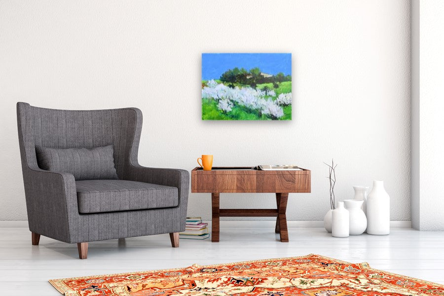 Spring, Bonnieux by Janet Dyer |  In Room View of Artwork 