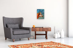 Original art for sale at UGallery.com | The Guardian by Ilaria La Preziosa | $700 | oil painting | 15.75' h x 11.8' w | thumbnail 5
