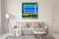 Original art for sale at UGallery.com | Window9 by Wenjie Jin | $2,400 | acrylic painting | 47.24' h x 47.24' w | thumbnail 5