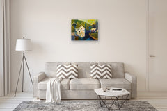 Original art for sale at UGallery.com | Duality by Robert Hofherr | $975 | acrylic painting | 22' h x 28' w | thumbnail 5
