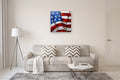 Original art for sale at UGallery.com | Flag by Judy Mackey | $1,625 | oil painting | 30' h x 30' w | thumbnail 5