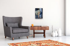 Original art for sale at UGallery.com | Apple Fruit-Stripe by Duane Brown | $1,200 | oil painting | 18' h x 12.25' w | thumbnail 5