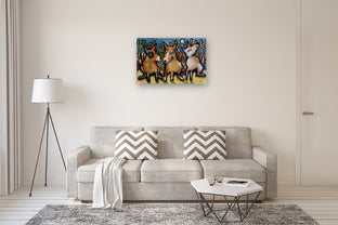 Three Dingo Night by Lee Smith |  In Room View of Artwork 