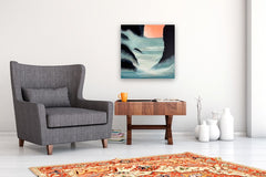 Original art for sale at UGallery.com | Crash into Me by Drew Noel Marin | $1,250 | acrylic painting | 24' h x 24' w | thumbnail 5