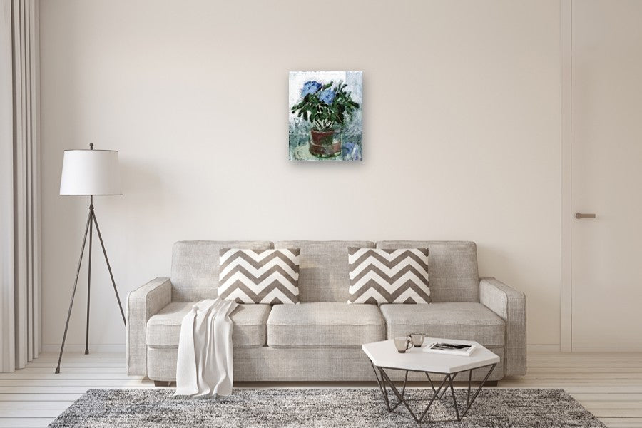 Mom’s Flowers on the Table by David Kihlberg |  In Room View of Artwork 