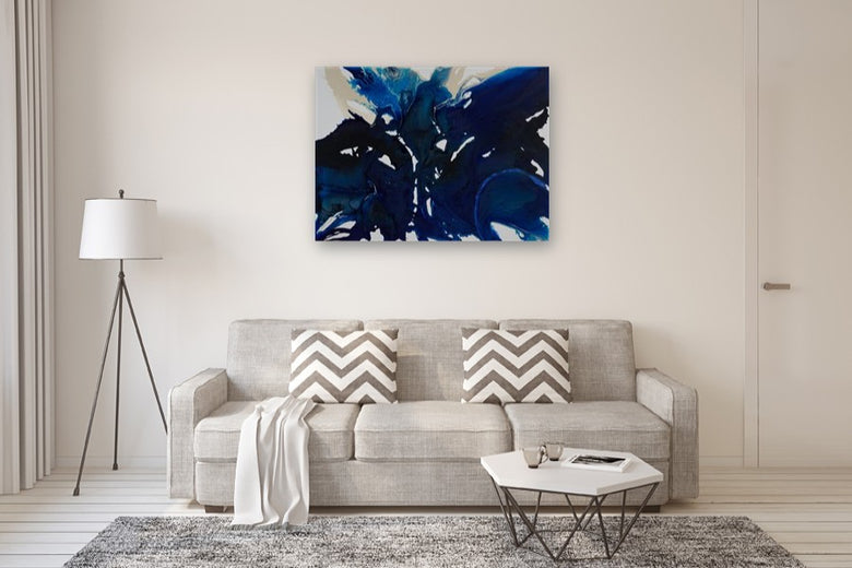 Blue Wonder by Krispen Spencer |  In Room View of Artwork 