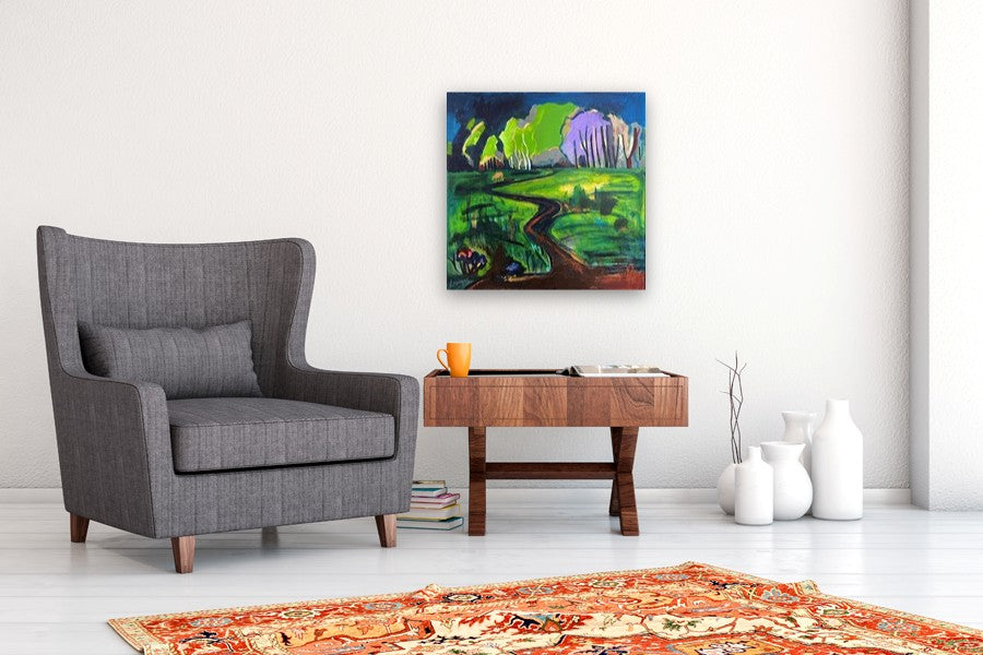 Where the Season Turns by Lynne Meneses |  In Room View of Artwork 