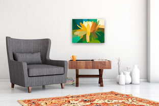 Water Lily by Guigen Zha |  In Room View of Artwork 