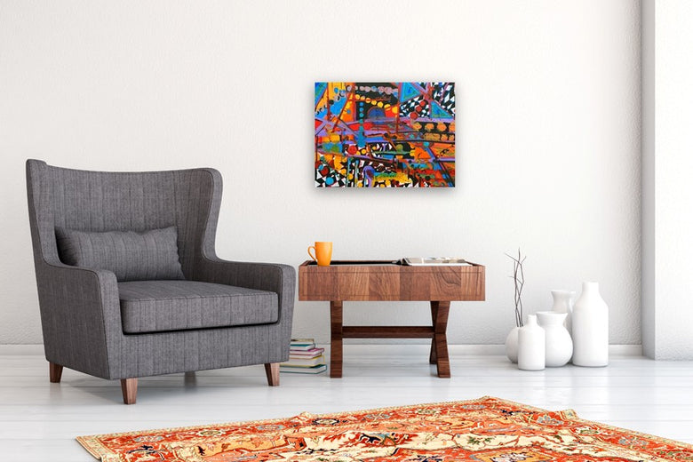 Many Worlds Theory  1 by Ava Doran |  In Room View of Artwork 