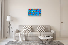 Original art for sale at UGallery.com | Tropical Traffic by Allen Wittert | $2,250 | acrylic painting | 24' h x 31.5' w | thumbnail 5