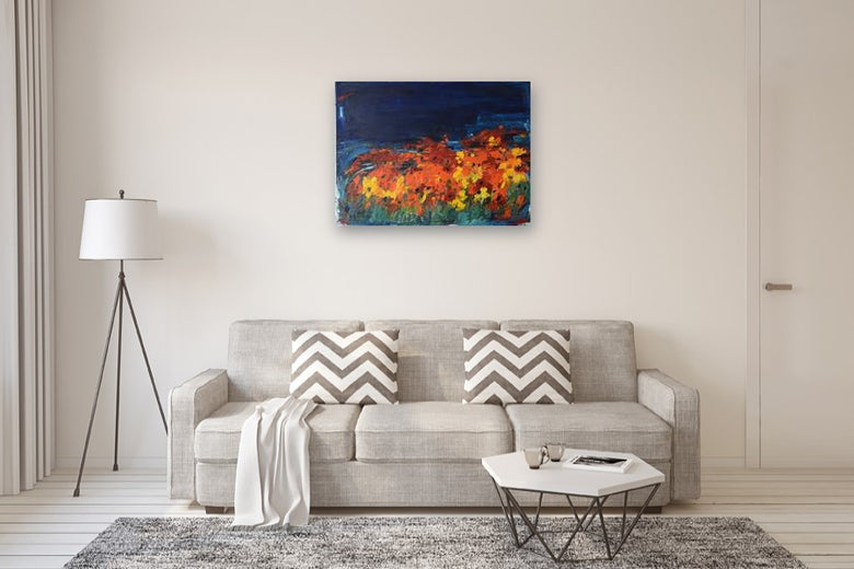 Happy Days by Kajal Zaveri |  In Room View of Artwork 