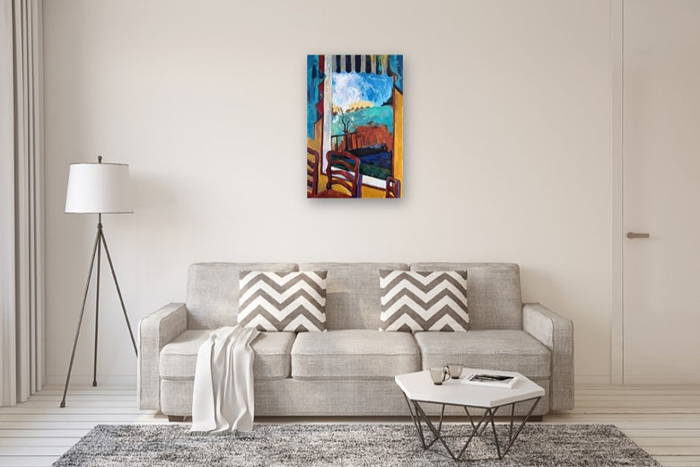 View from a Window by Lynne Meneses |  In Room View of Artwork 
