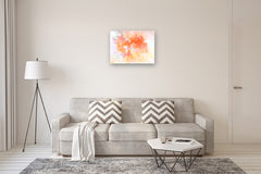 Original art for sale at UGallery.com | Sunrise Confetti by Karen Hansen | $1,625 | acrylic painting | 22' h x 30' w | thumbnail 5